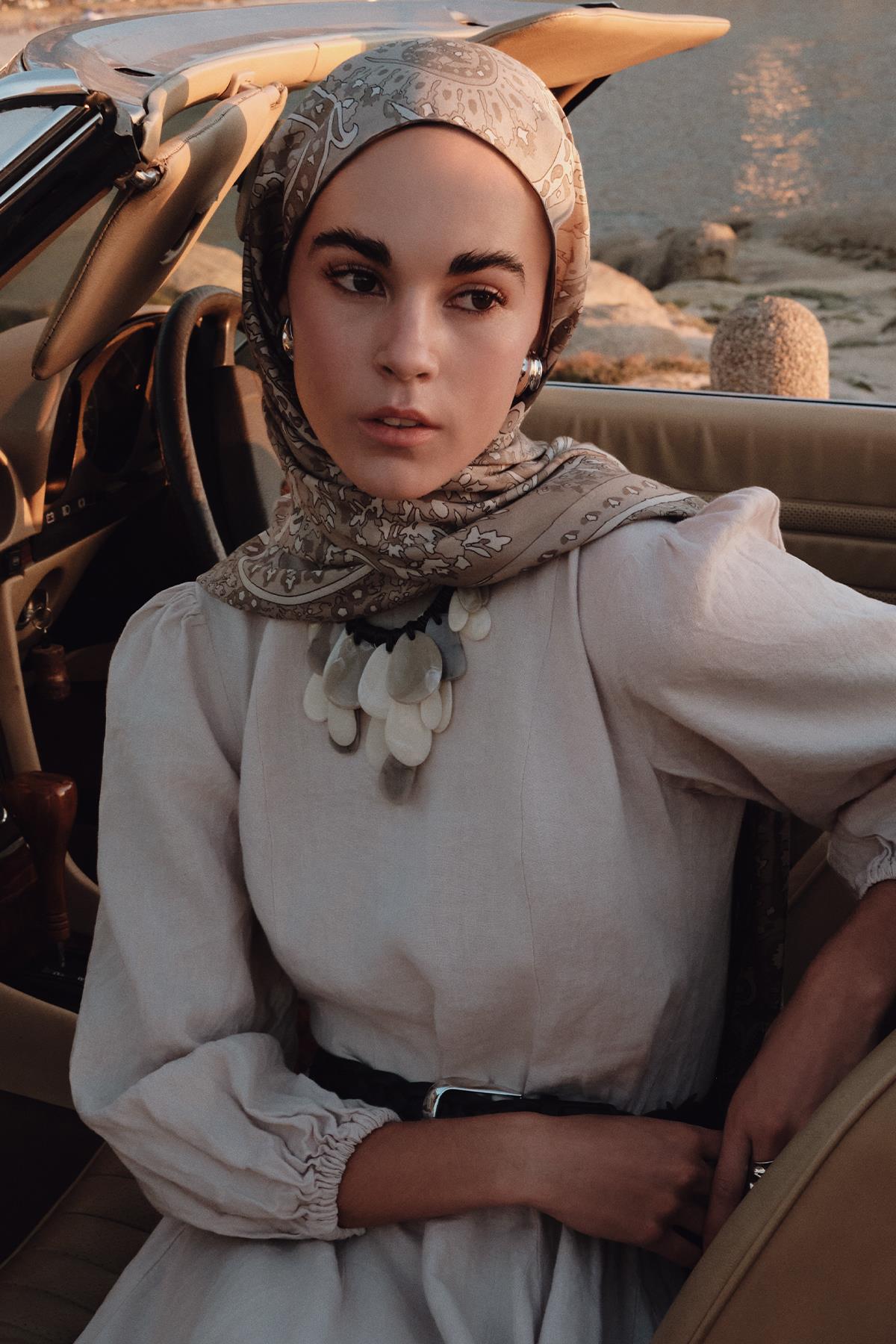 Savanna Vizon Comfy İpek Şal