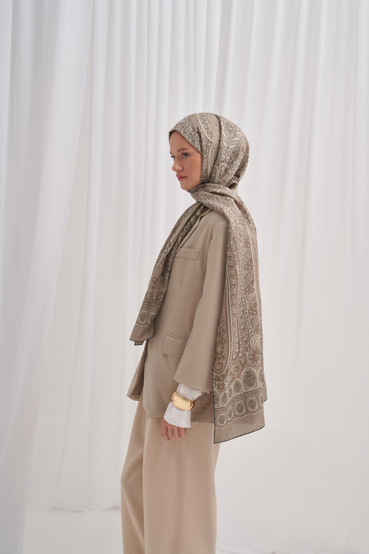 Savanna Vizon Comfy İpek Şal