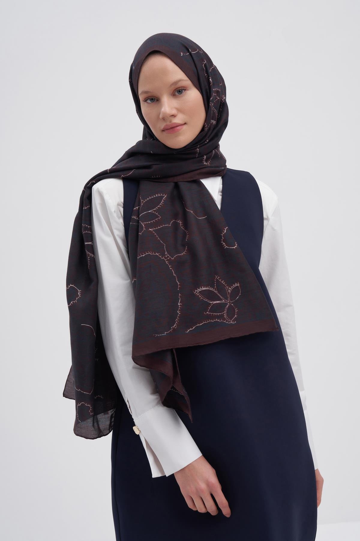 Sky Kızıl Early İpek Şal