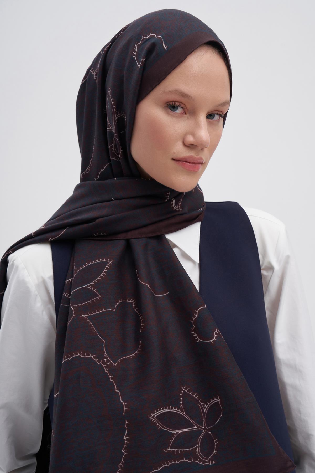 Sky Kızıl Early İpek Şal