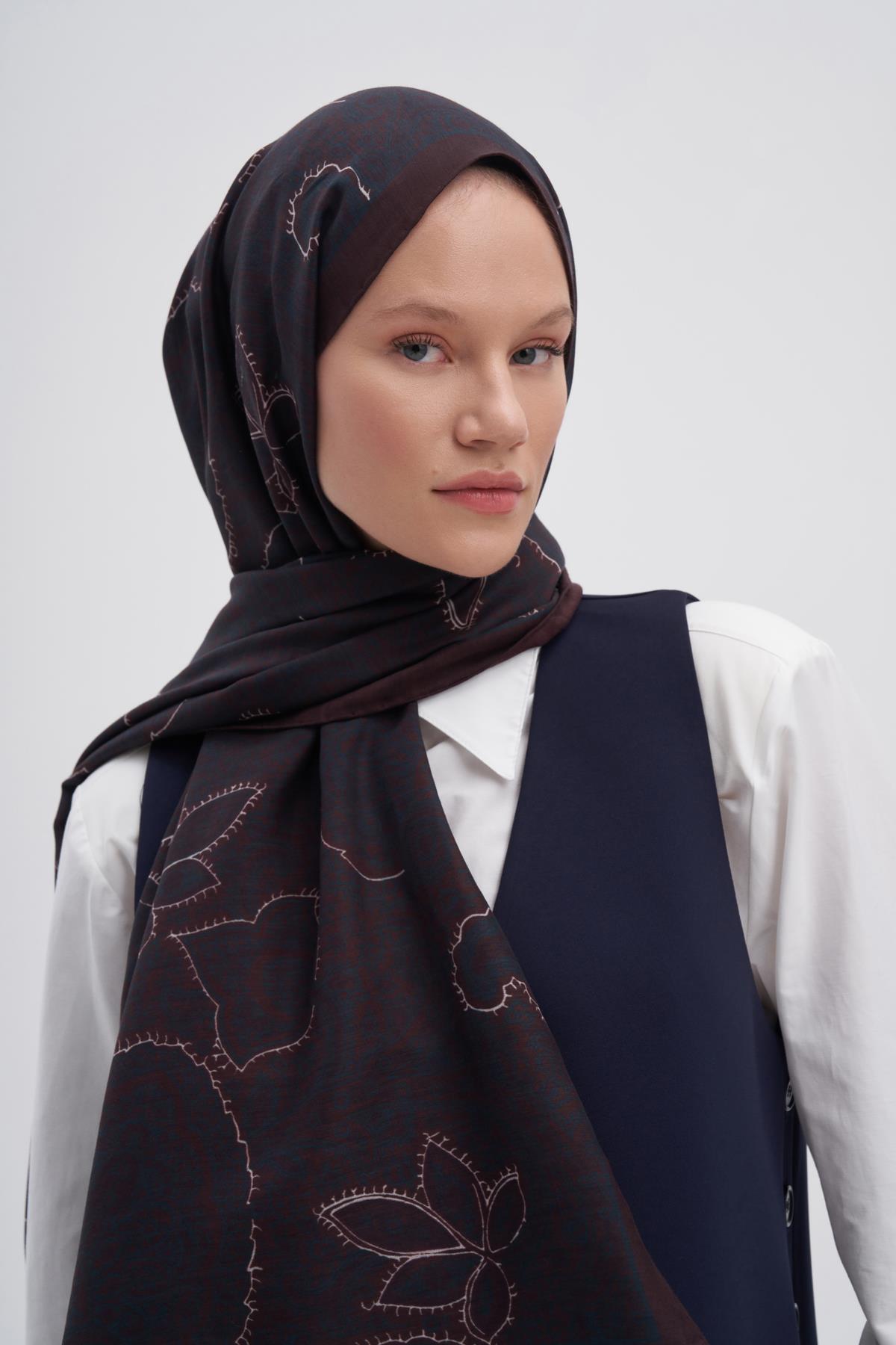 Sky Kızıl Early İpek Şal