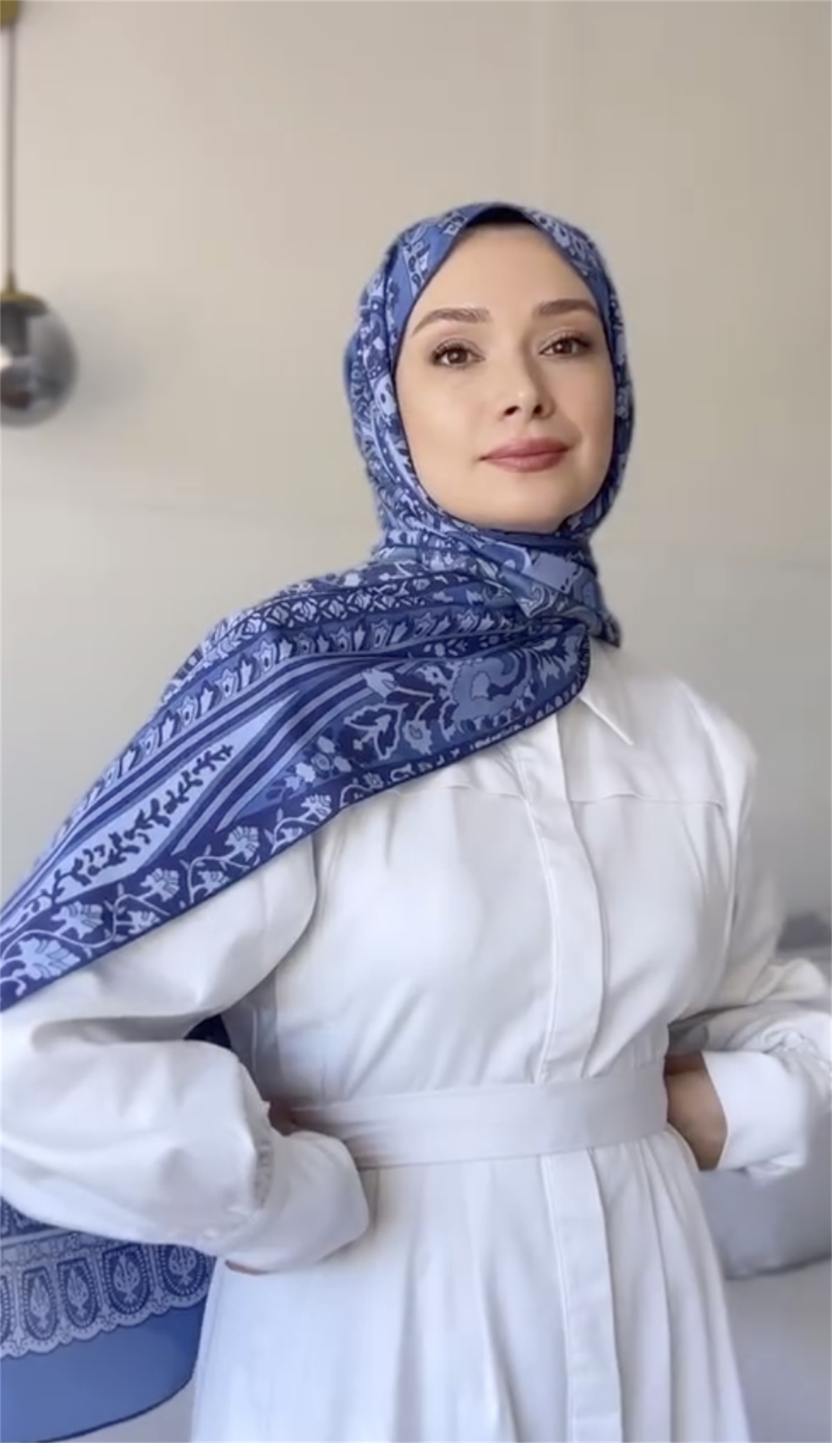 Şühedanın Tercihi Night İndigo Comfy İpek Şal