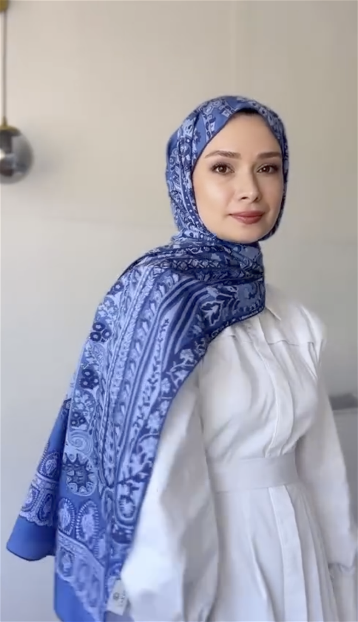 Şühedanın Tercihi Night İndigo Comfy İpek Şal