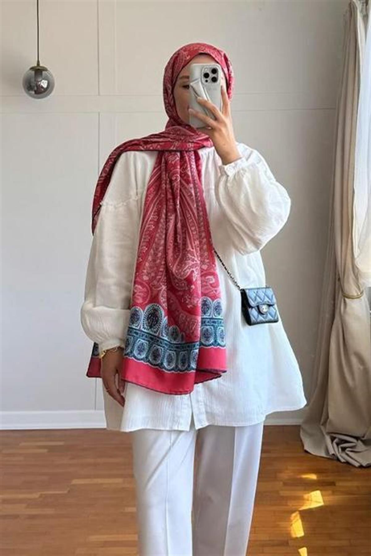 Şühedanın Tercihi Roots Nar Çiçeği Comfy İpek Şal