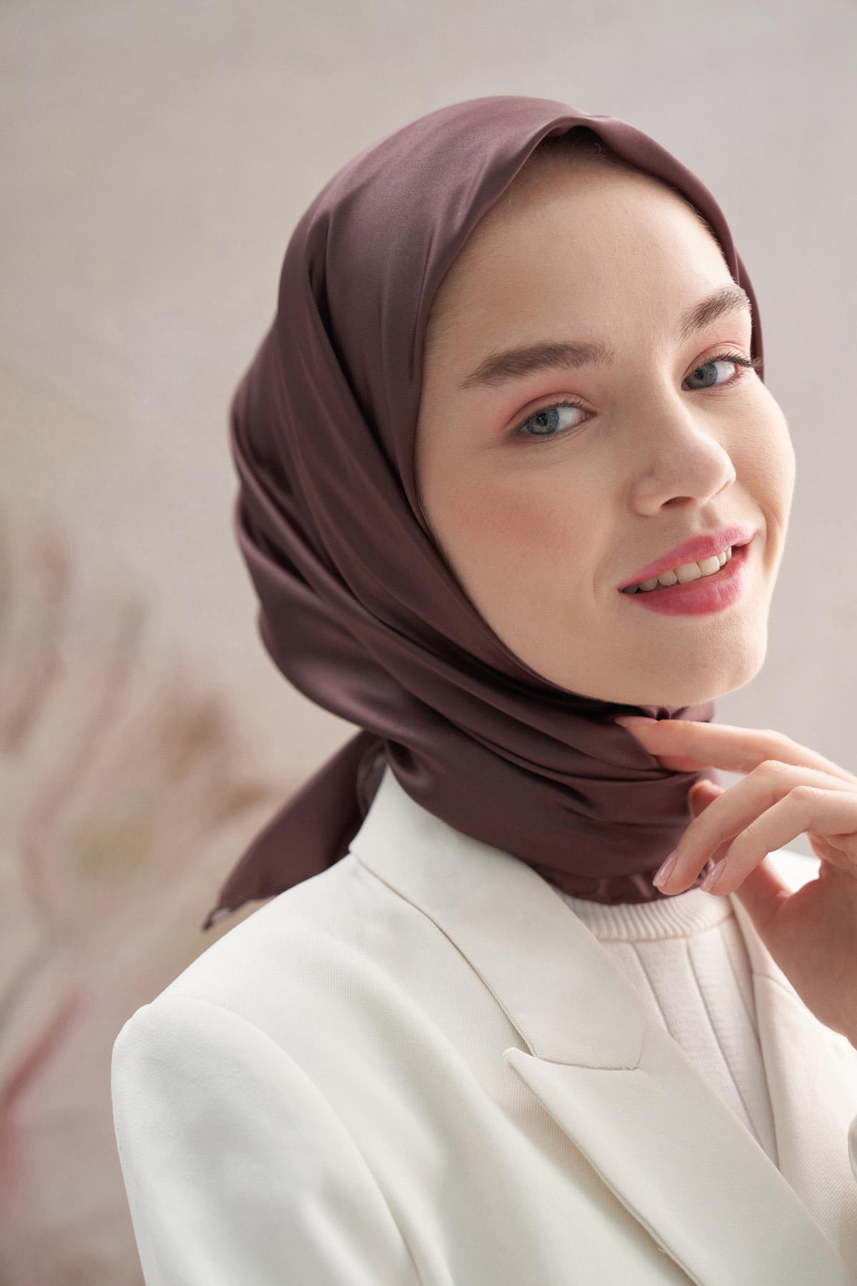 Twill Eşarp Acı Kahve