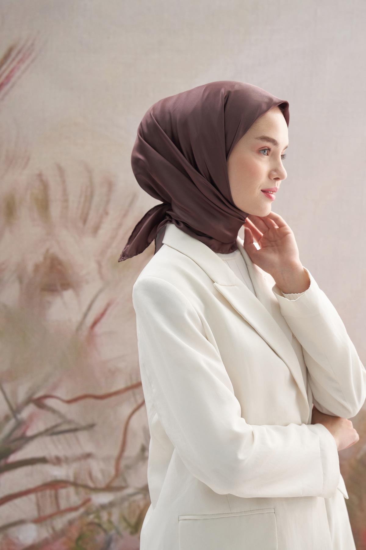 Twill Eşarp Acı Kahve