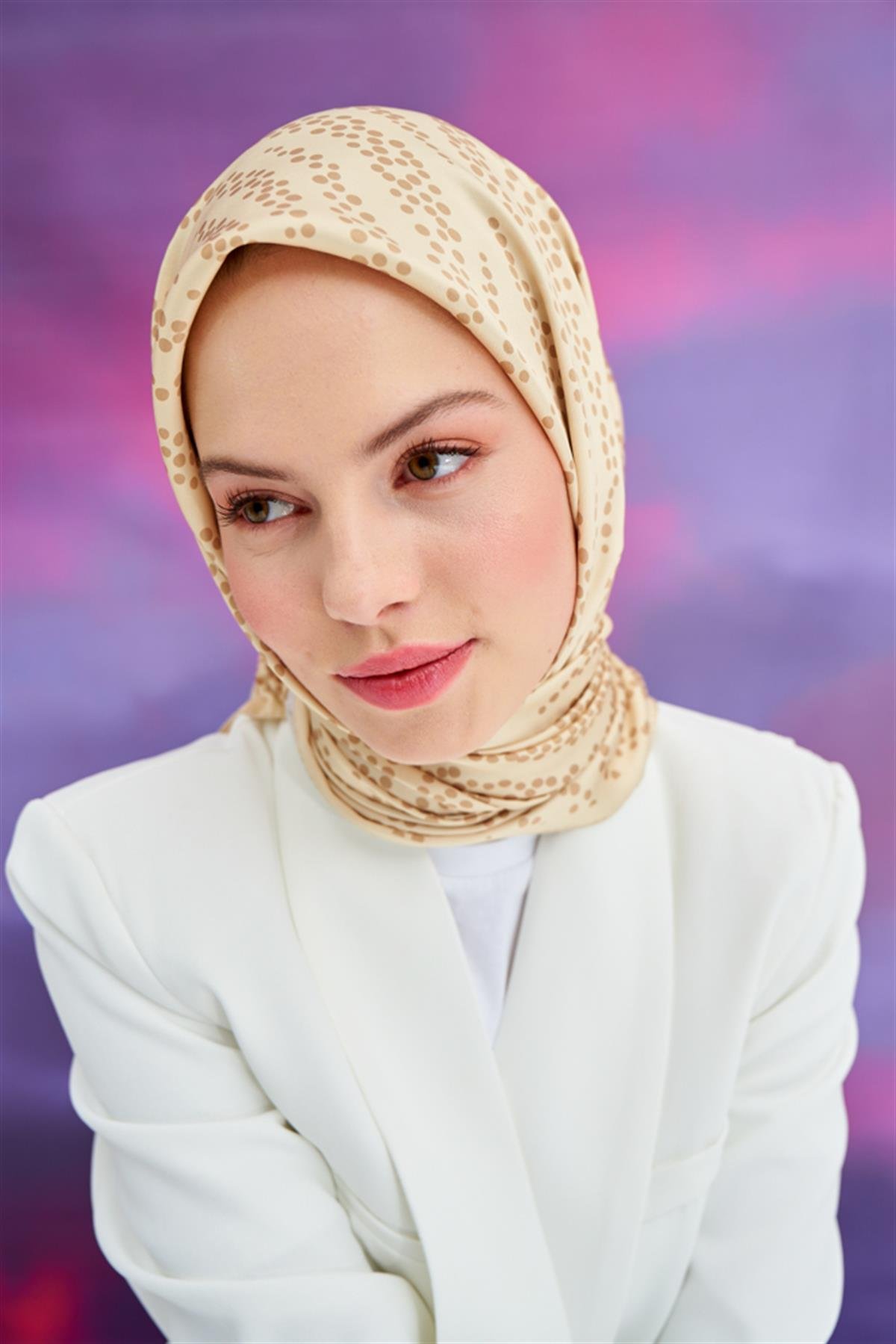 Twill Eşarp Damla Sarı