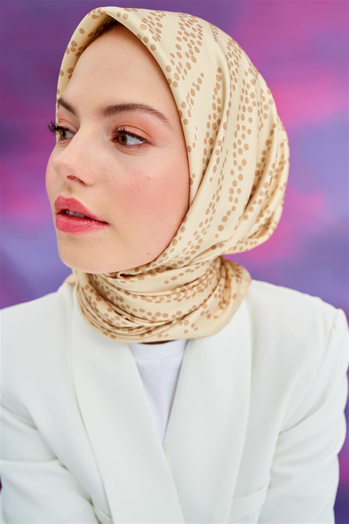 Twill Eşarp Damla Sarı