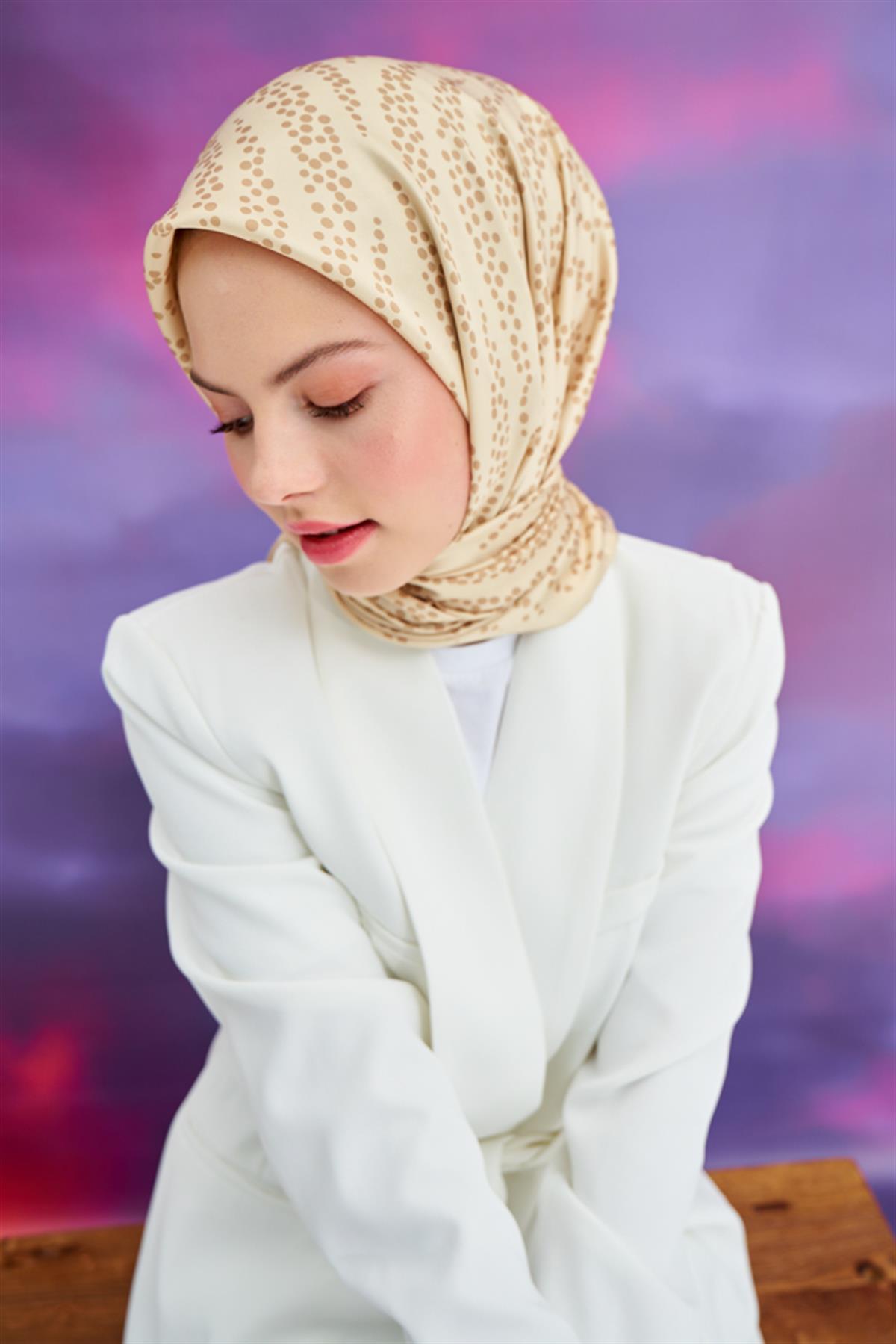 Twill Eşarp Damla Sarı