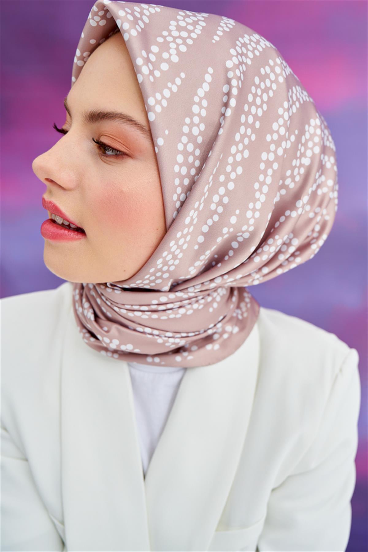 Twill Eşarp Damla Vizon