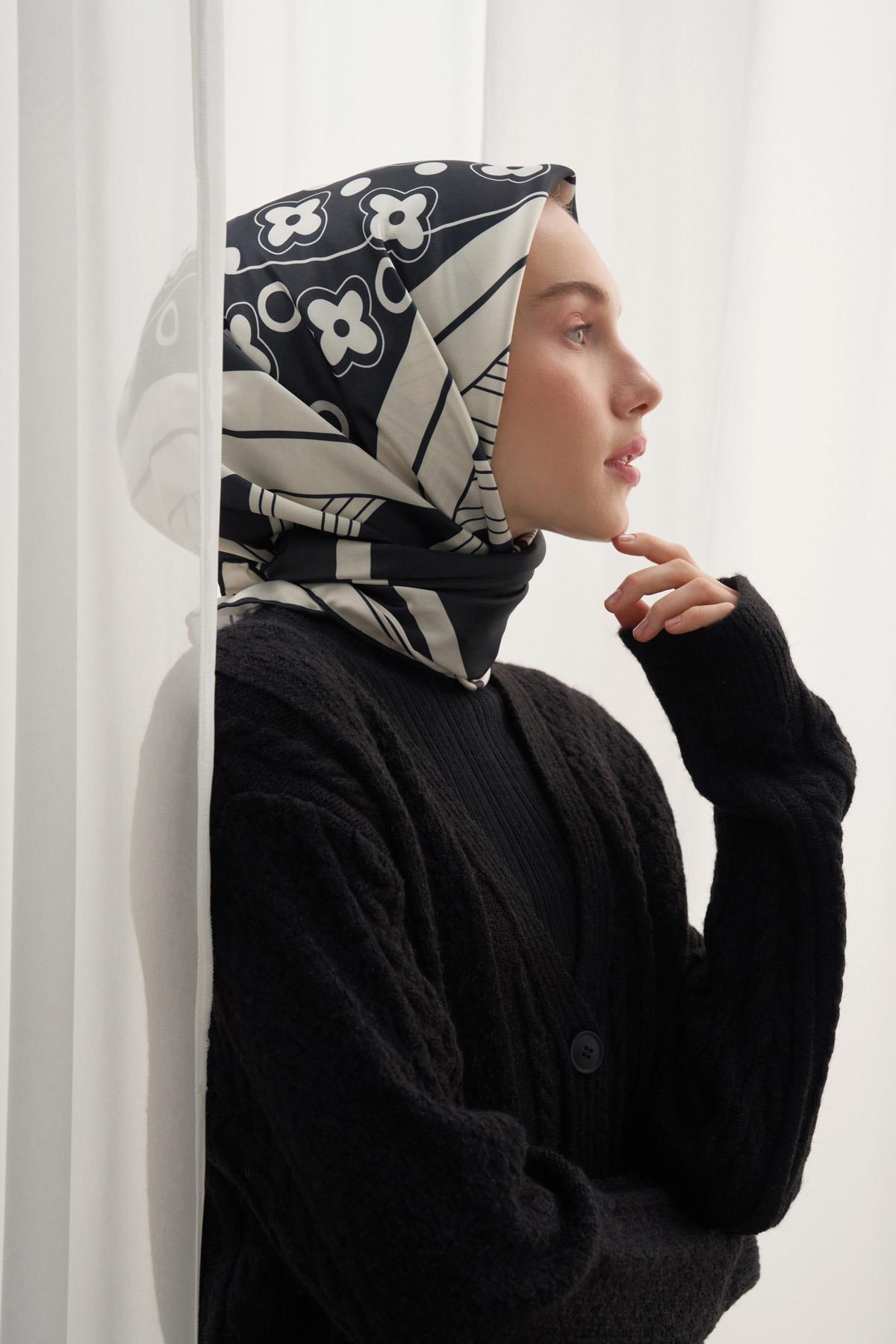 Twill Eşarp Eva Siyah