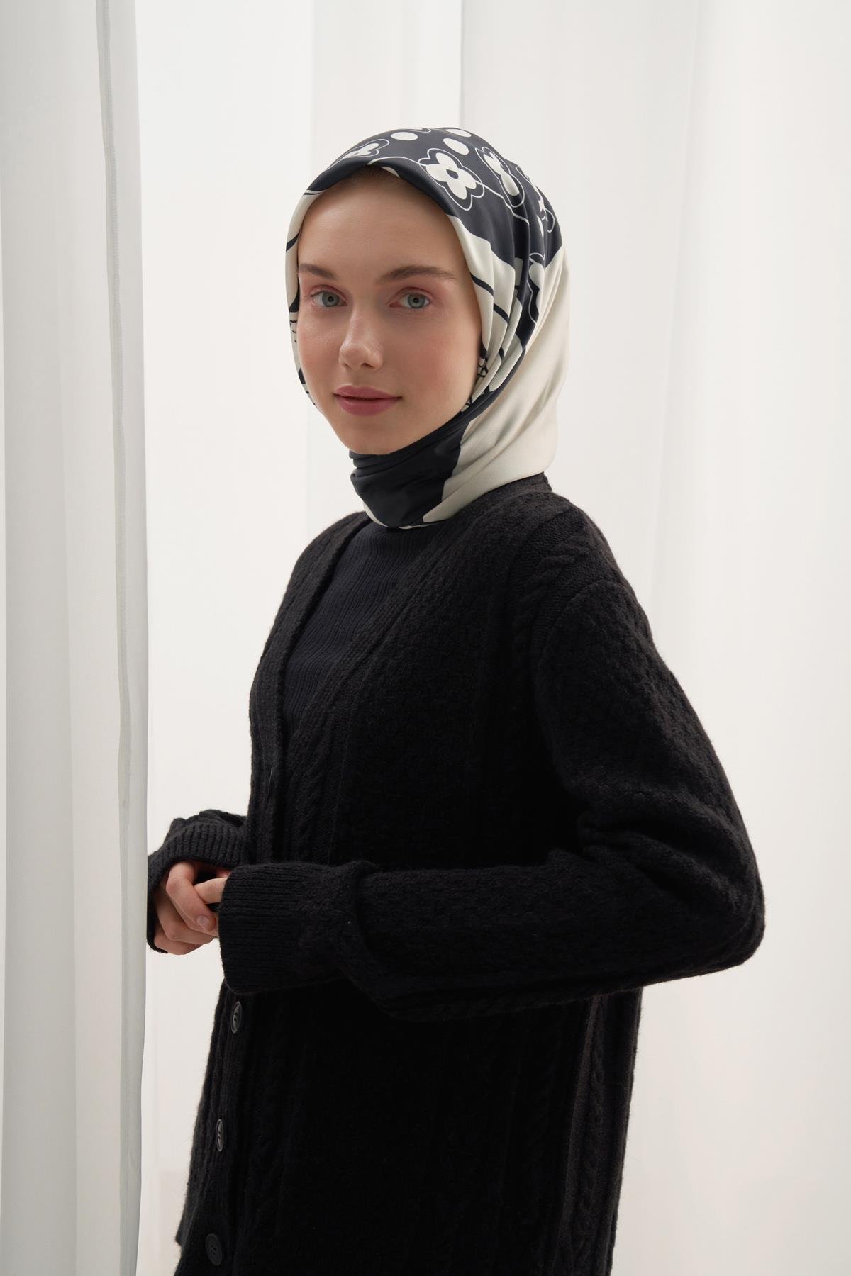 Twill Eşarp Eva Siyah