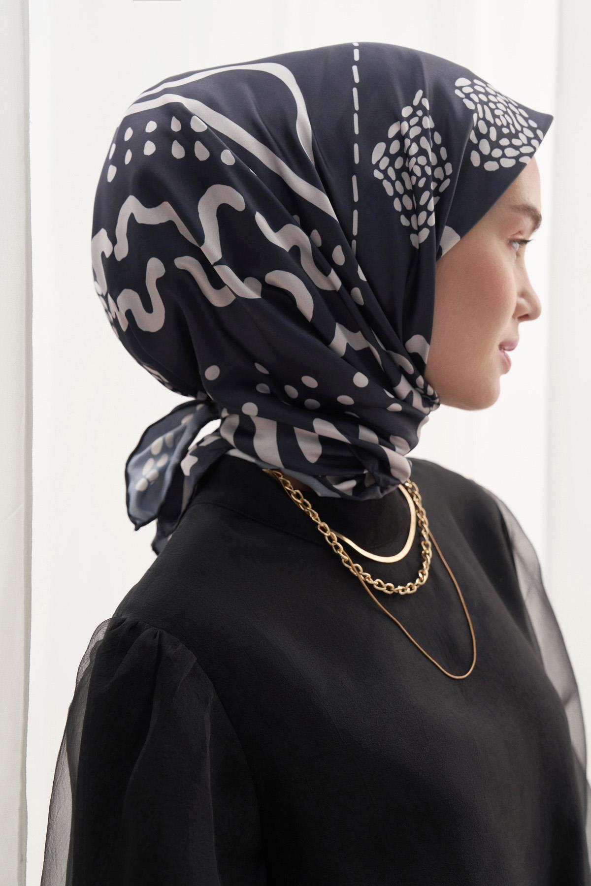 Twill Eşarp Fiona Siyah