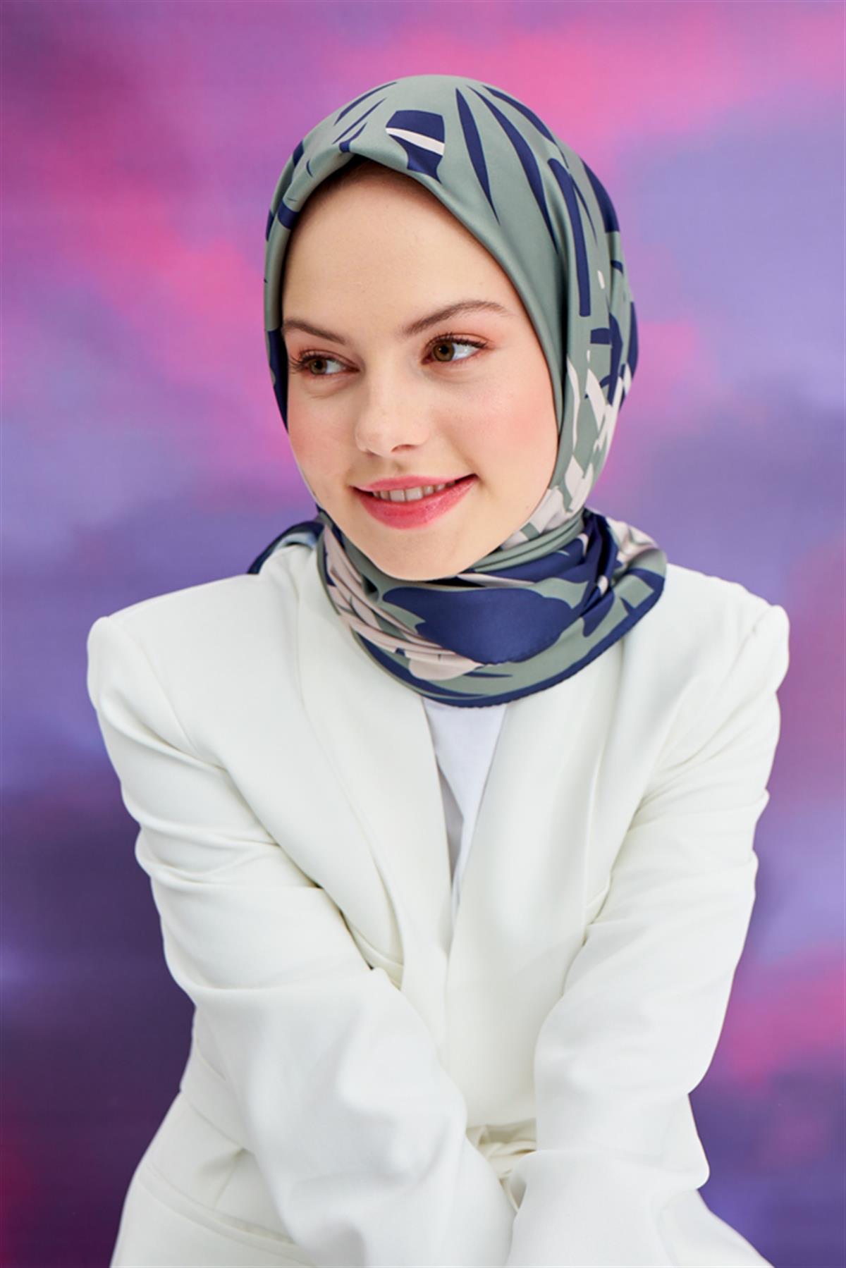 Twill Eşarp İsabel Lacivert