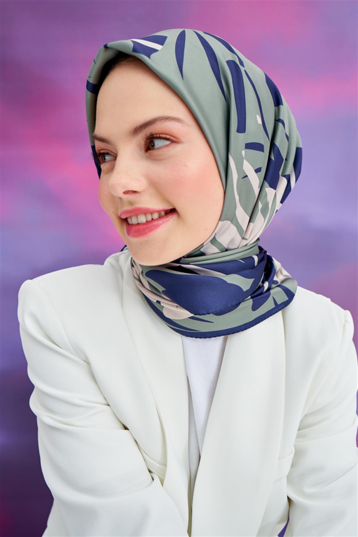 Twill Eşarp İsabel Lacivert