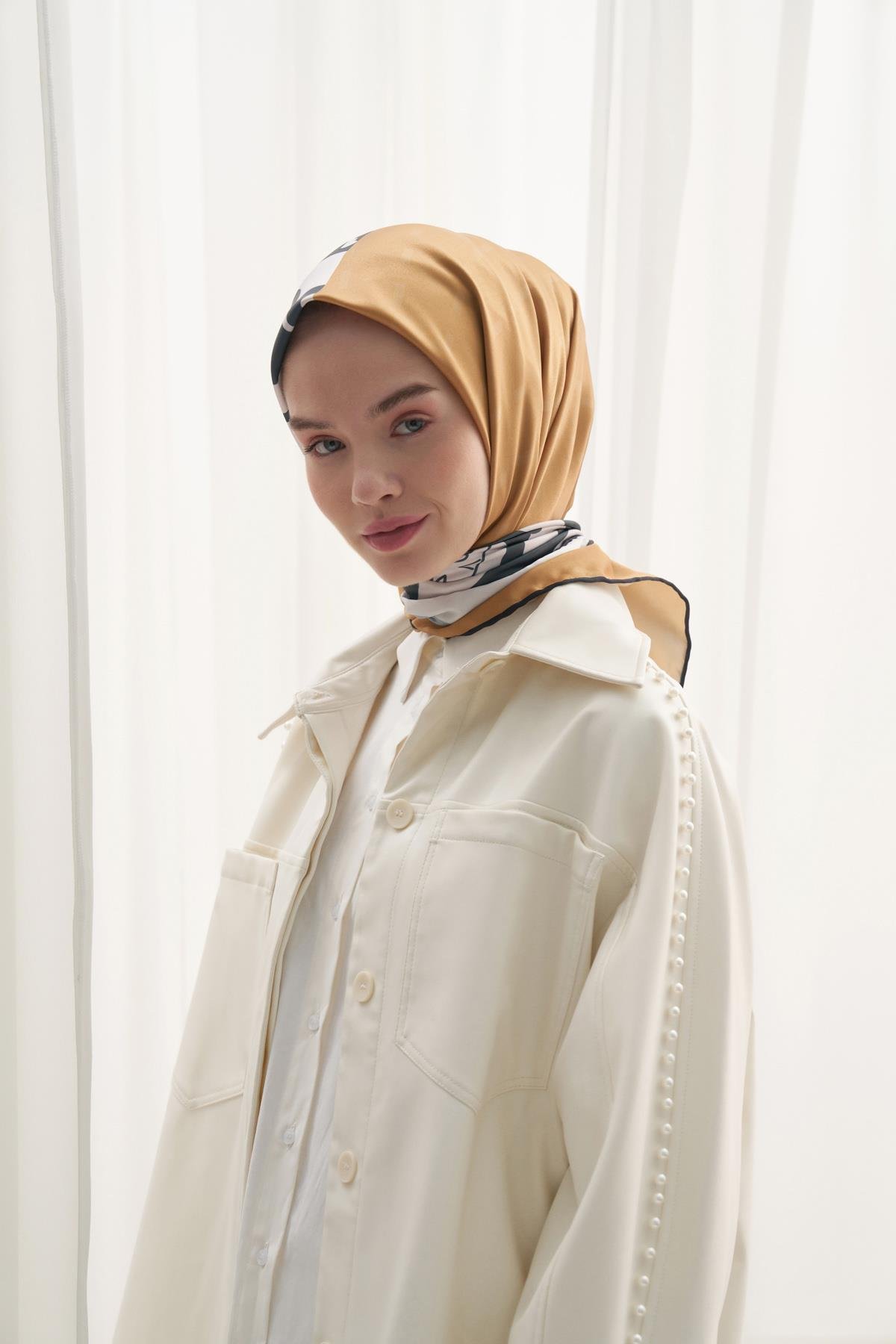 Twill Eşarp Kontrast 2 Renkli