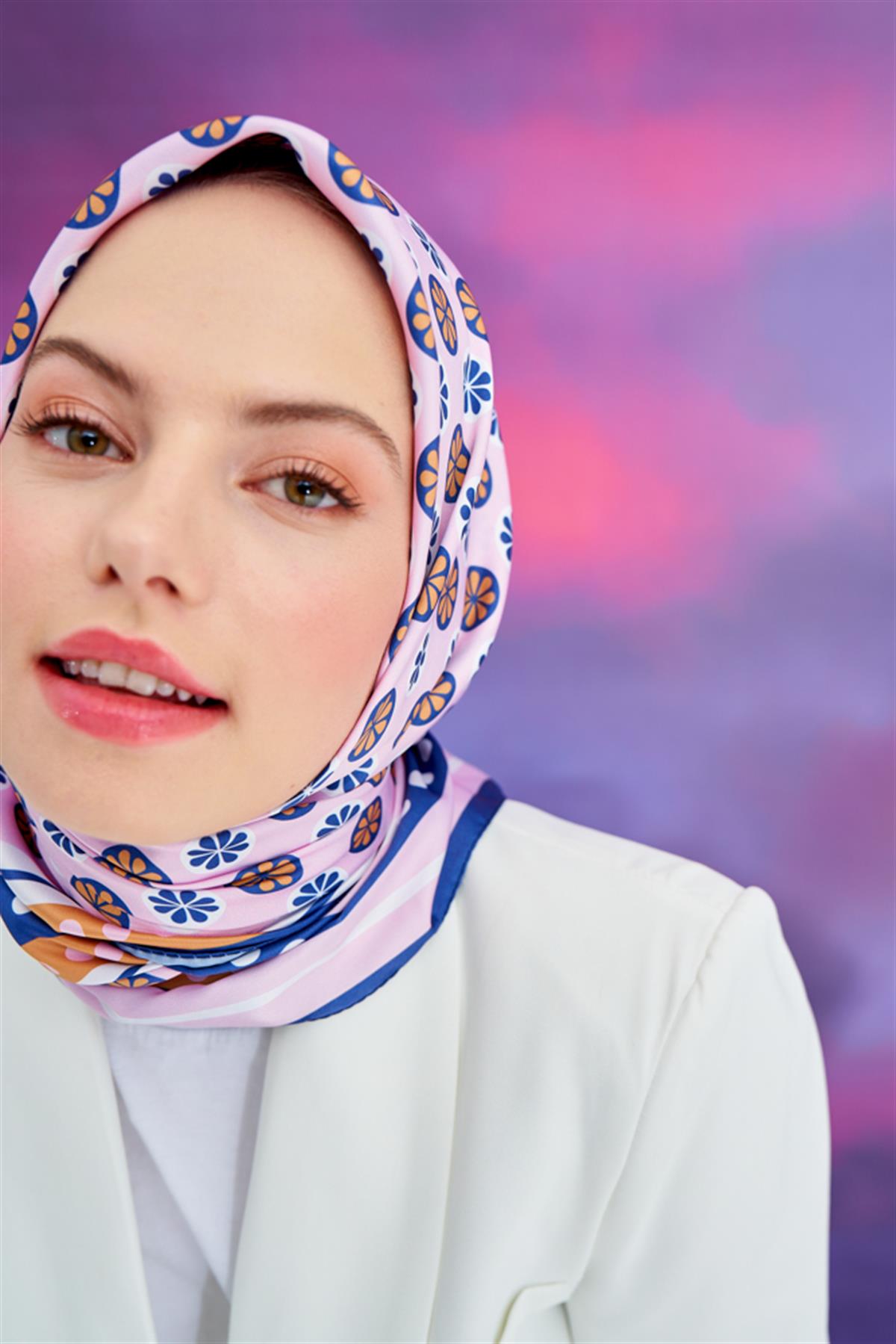 Twill Eşarp Mina Pembe