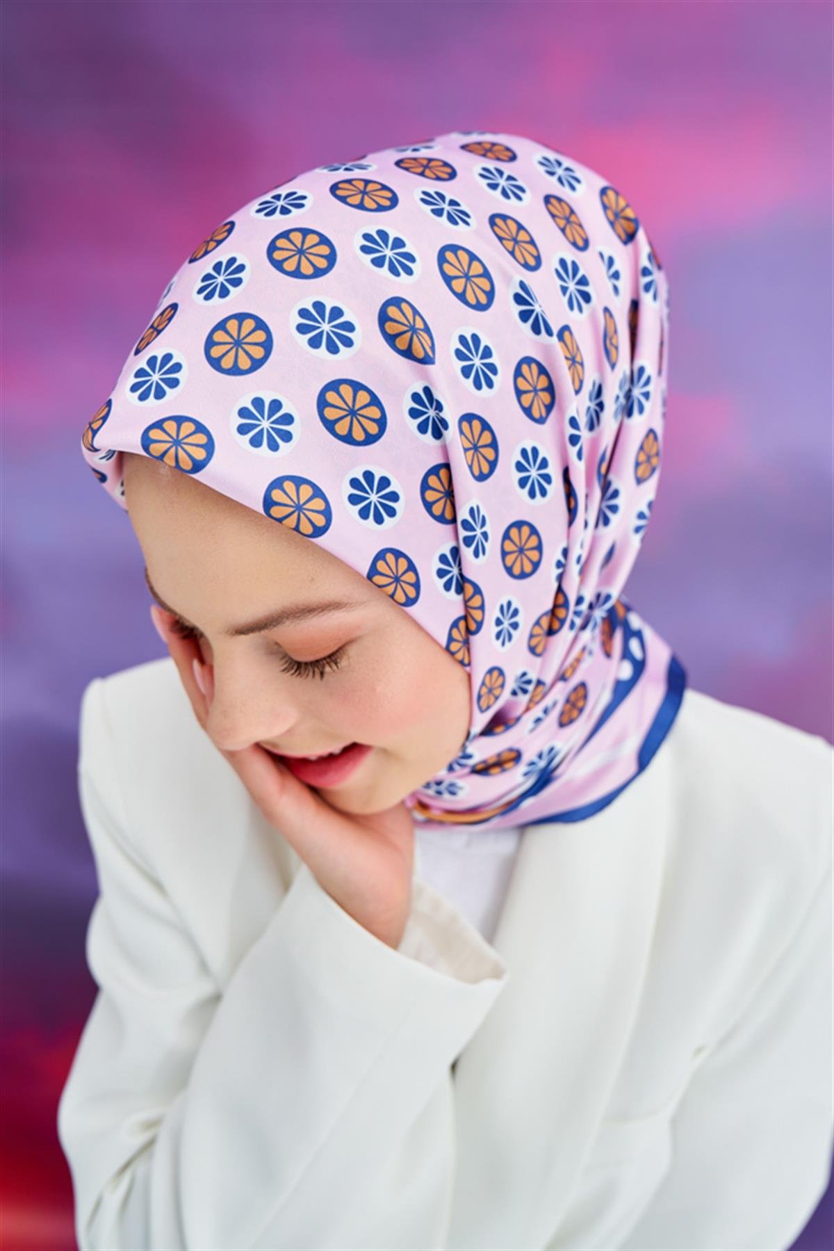 Twill Eşarp Mina Pembe