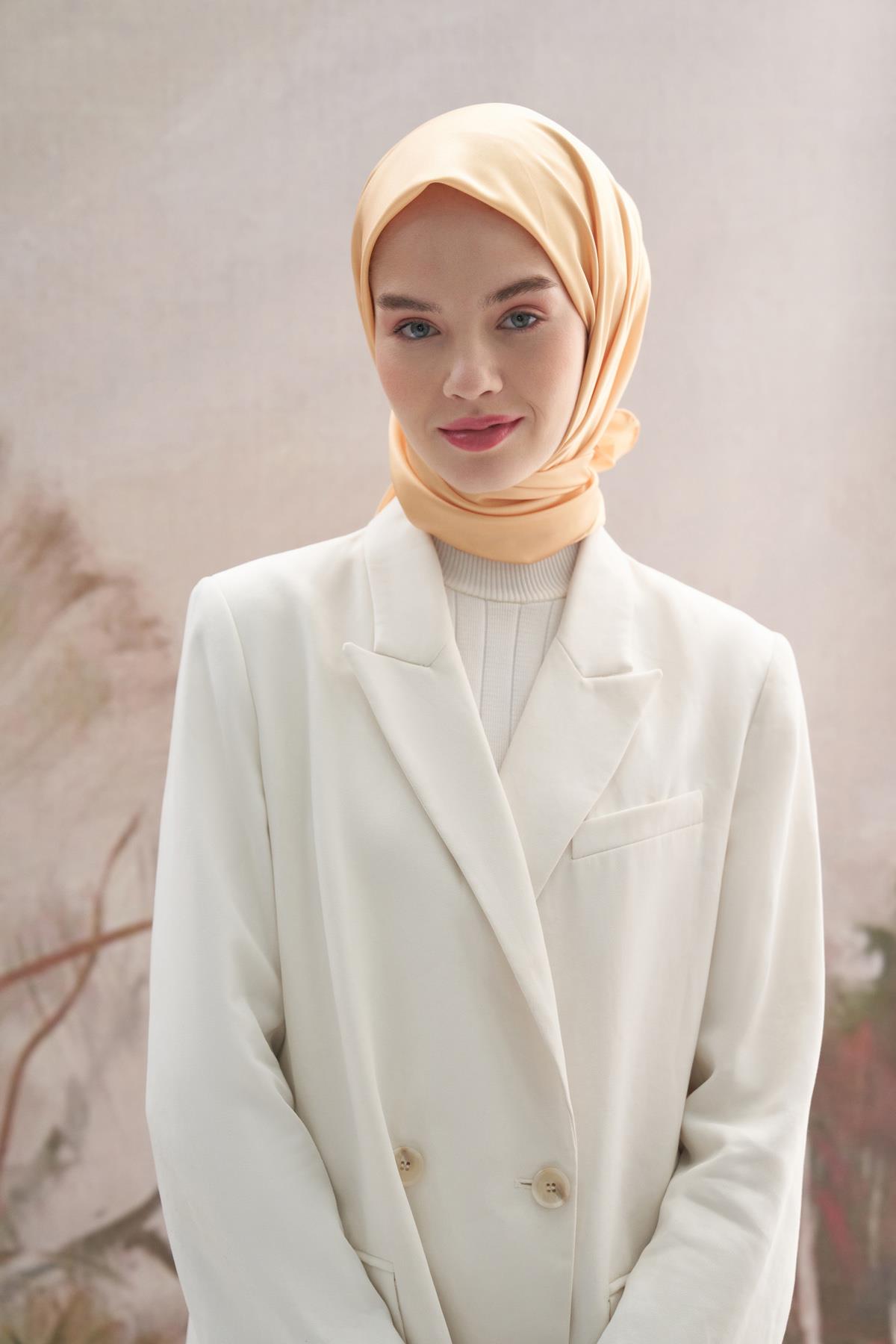 Twill Eşarp Papaya Sarısı