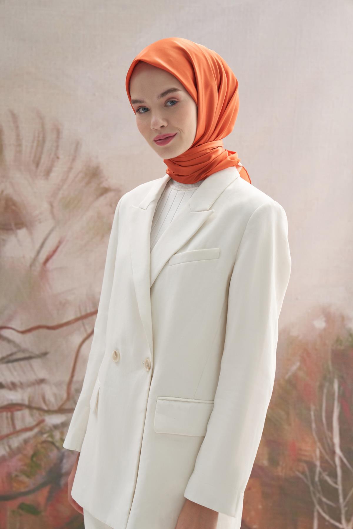 Twill Eşarp Turuncu