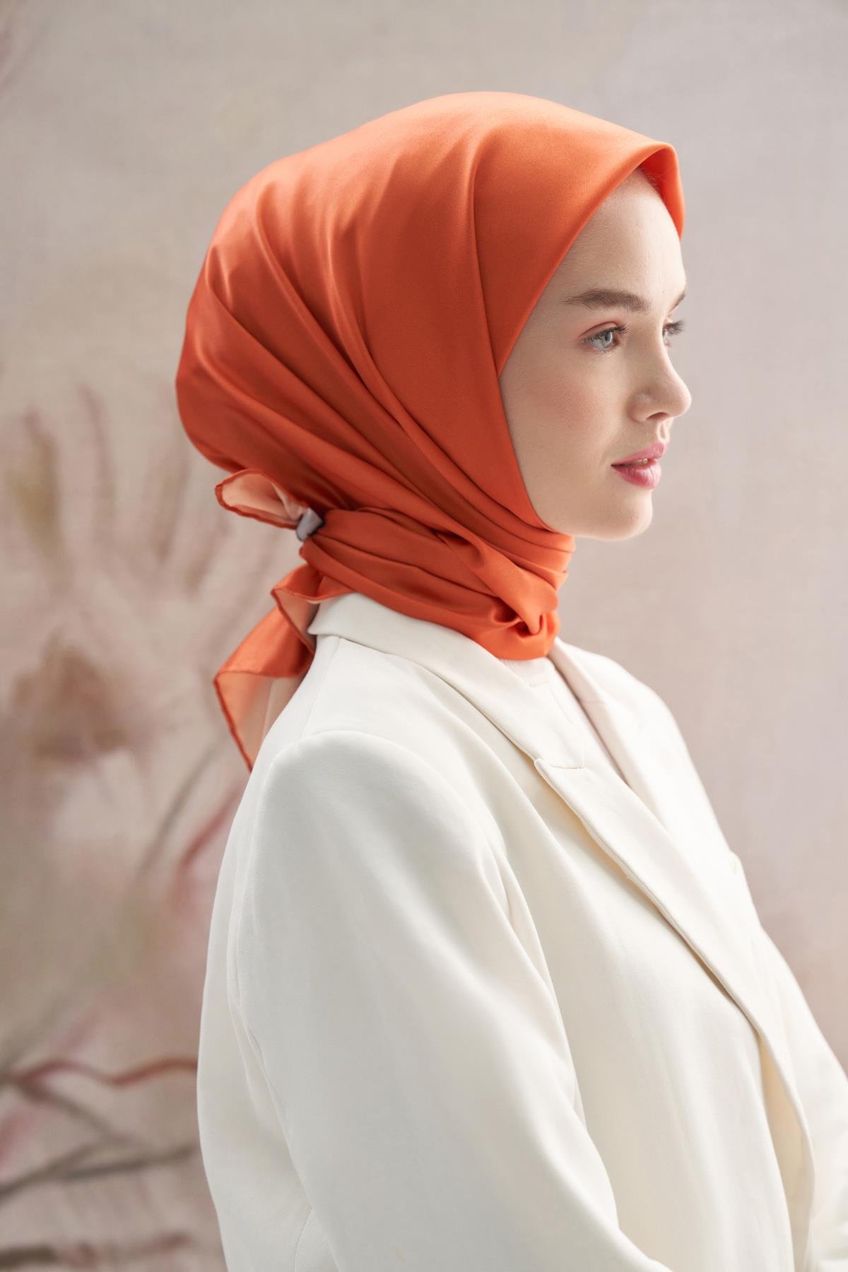 Twill Eşarp Turuncu