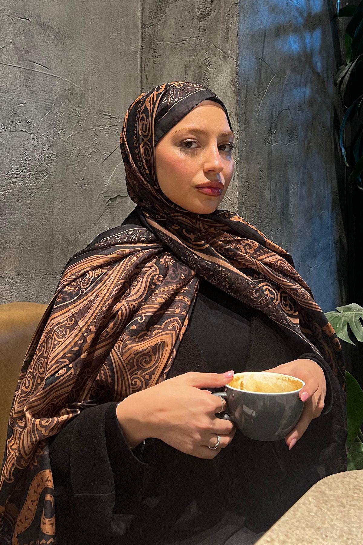 Vintage Bakır Nilla Pamuklu Şal