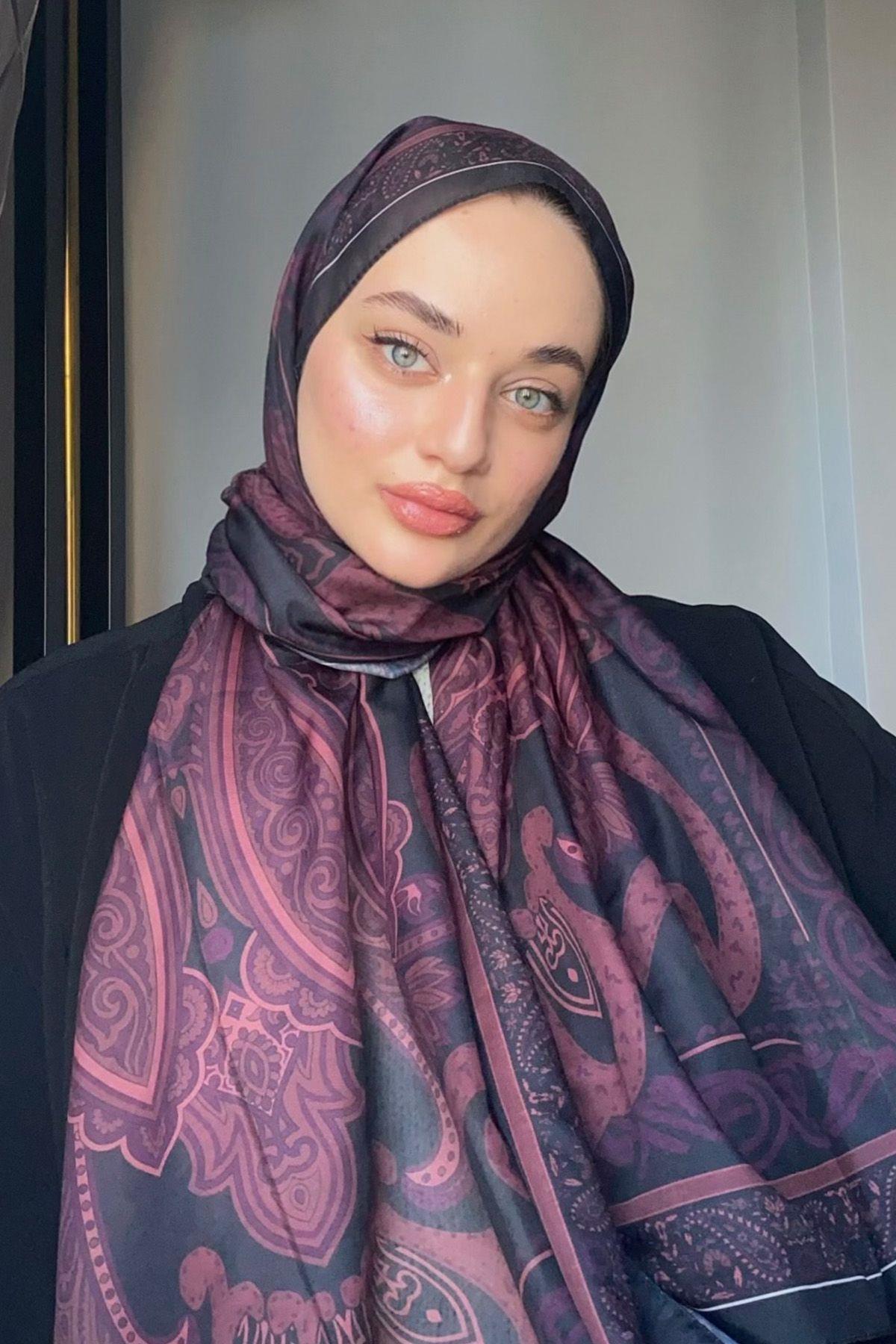 Vintage Kızıl Nilla Pamuklu Şal