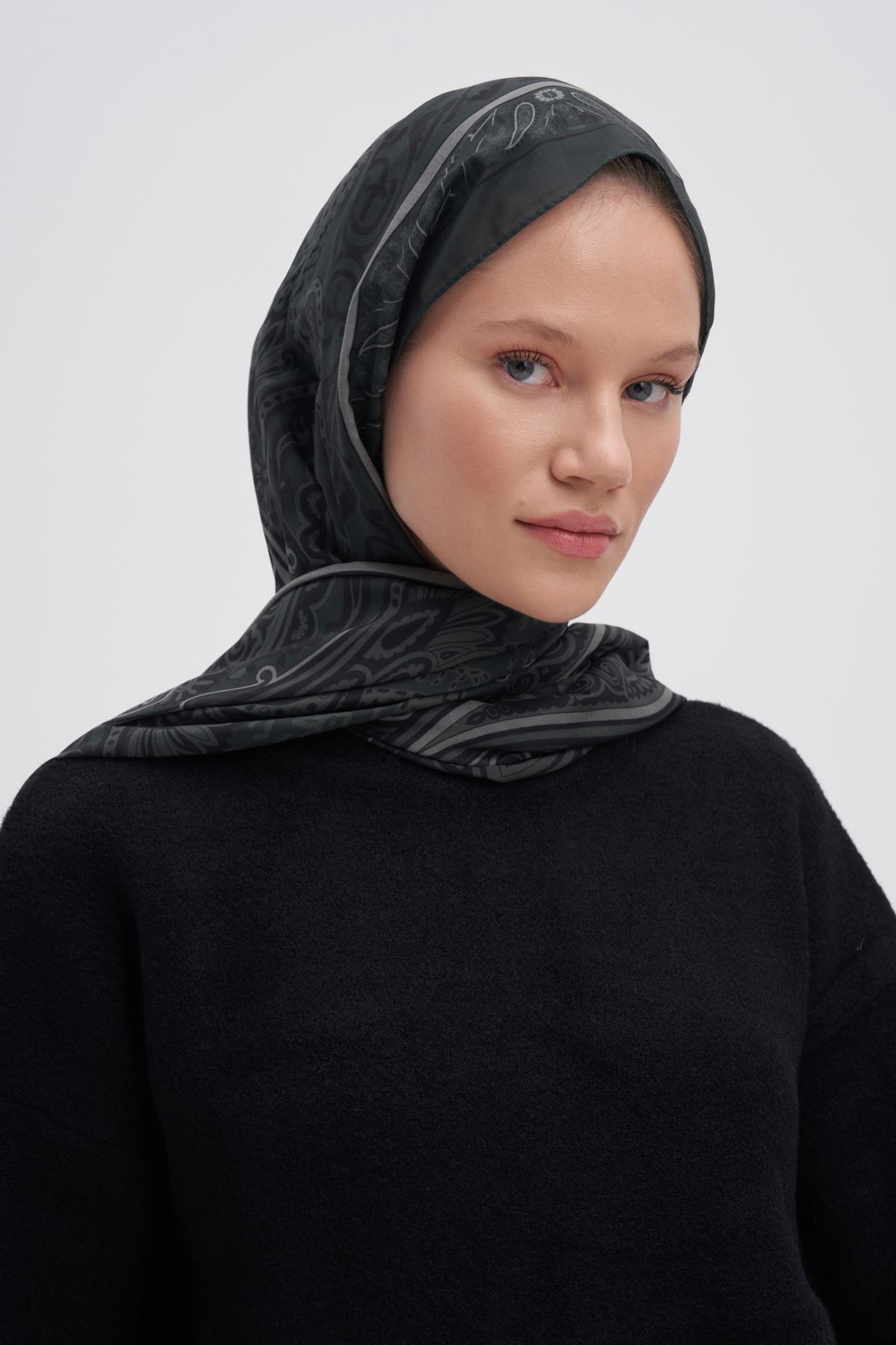 Vintage Soft Yeşil Nilla Pamuklu Şal