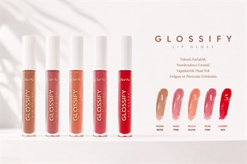 Glossify Lipgloss - 01 - Yüksek Pigmentli Parlak Likit Ruj