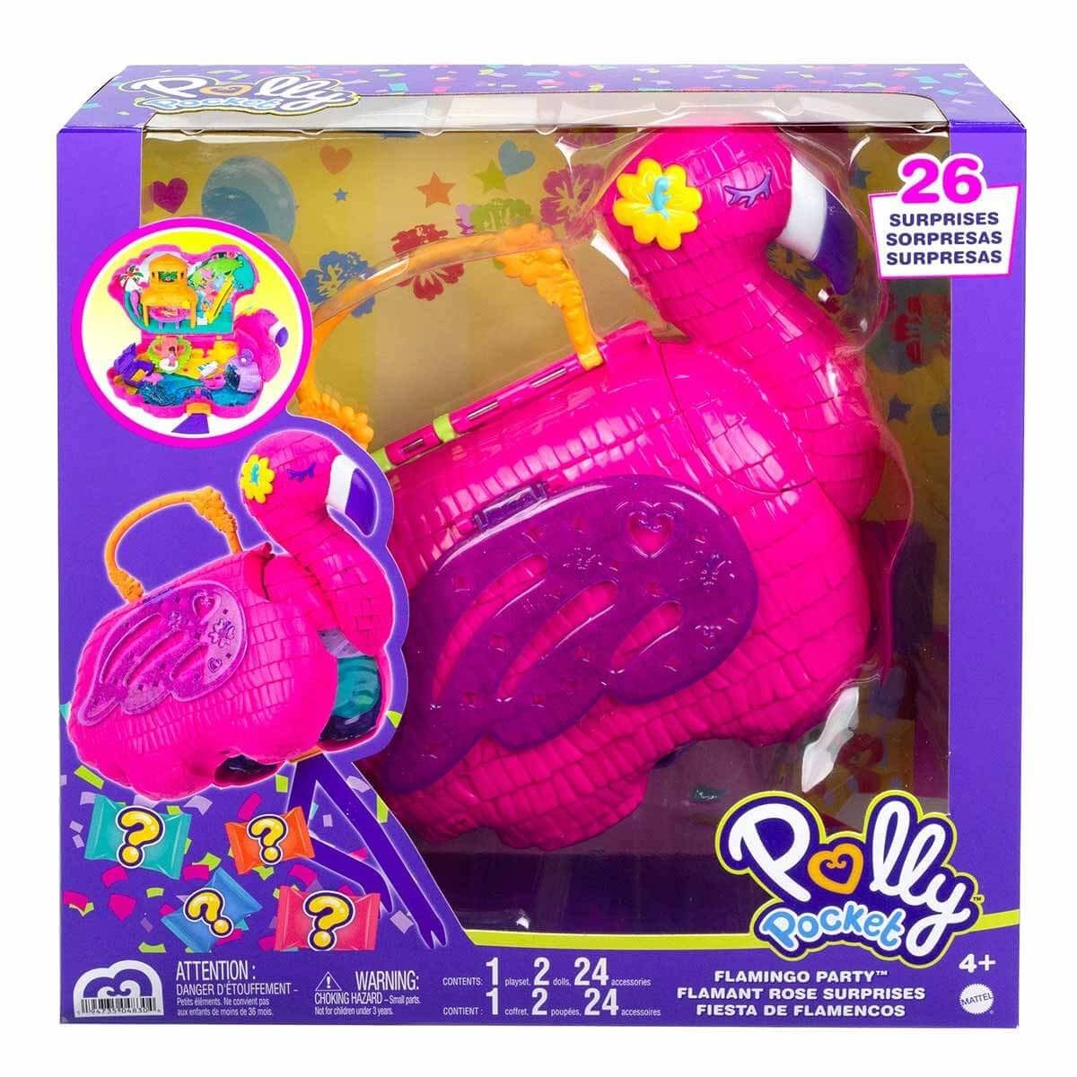 Barbie HGC41 Polly Pocket Flamingo Partisi Oyun Seti