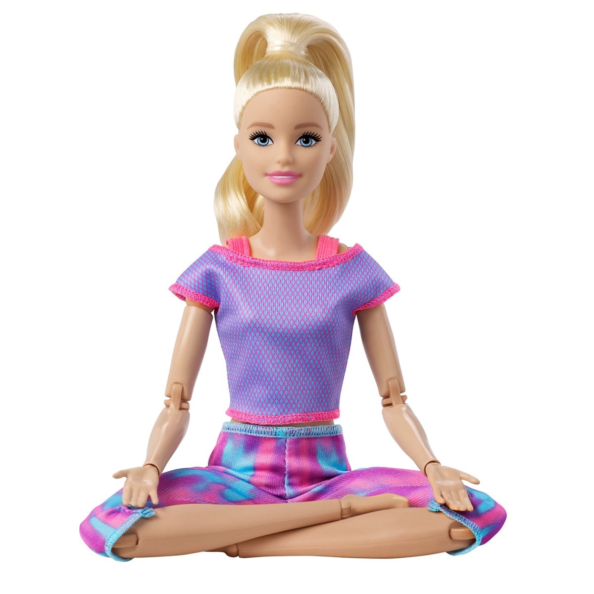 Barbie Sonsuz Hareket Bebeği Sarışın Desenli Taytlı Barbie FTG80/GXF04