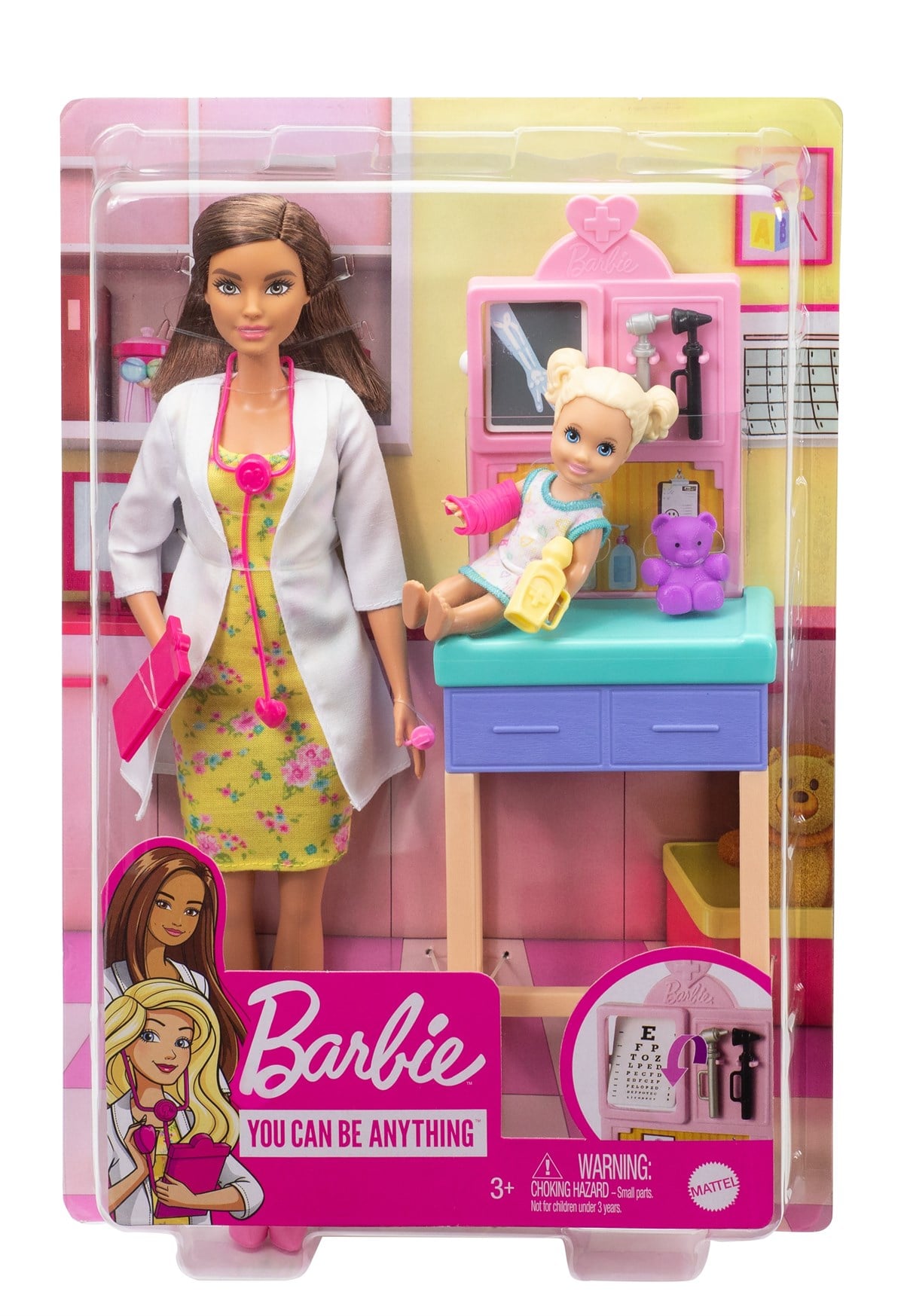 Barbie ve Meslekler Oyun Setleri Doktor Barbie DHB63/GTN52