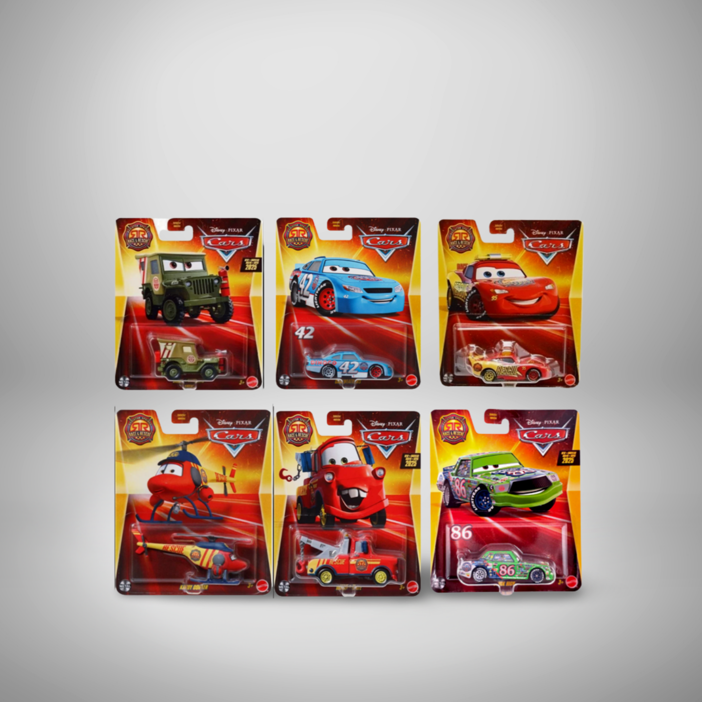 Cars Race&Rescue Altılı Araba Seti