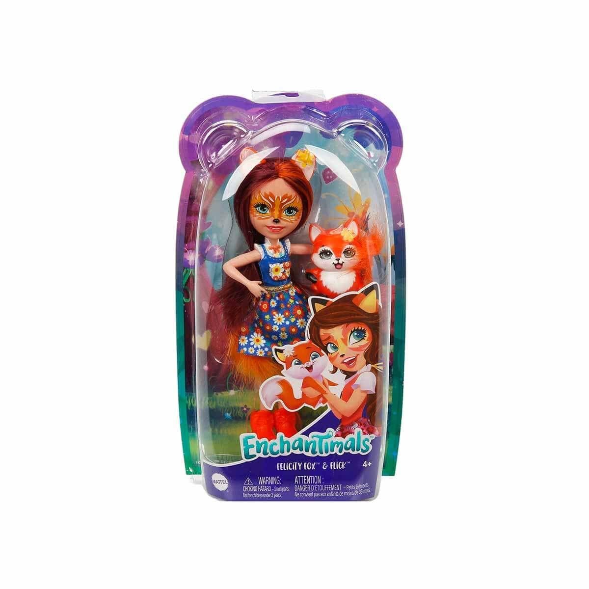 Enchantimals Karakter Bebekler ve Dostları Felicity Fox & Flick