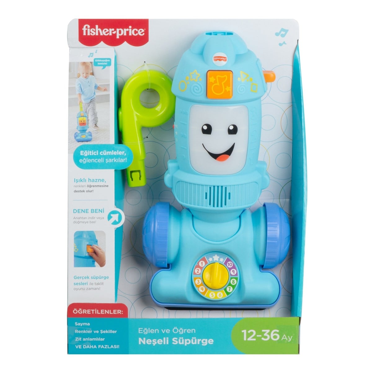 Fisher Price Neşeli Süpürge GTW19