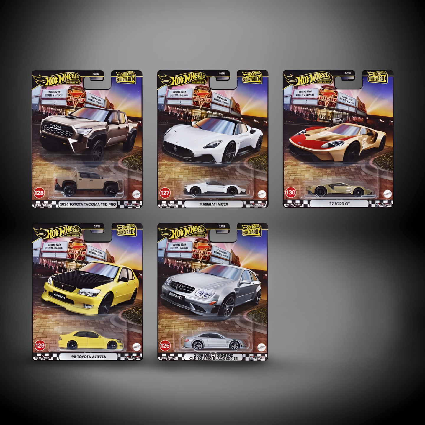 Hot Wheels Boulevard Temalı Premium Beşli Araba Seti GJT68 978C