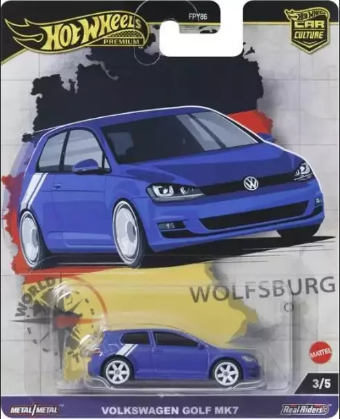 Hot Wheels Car Culture Avrupa Arabaları Volkswagen Golf MK7