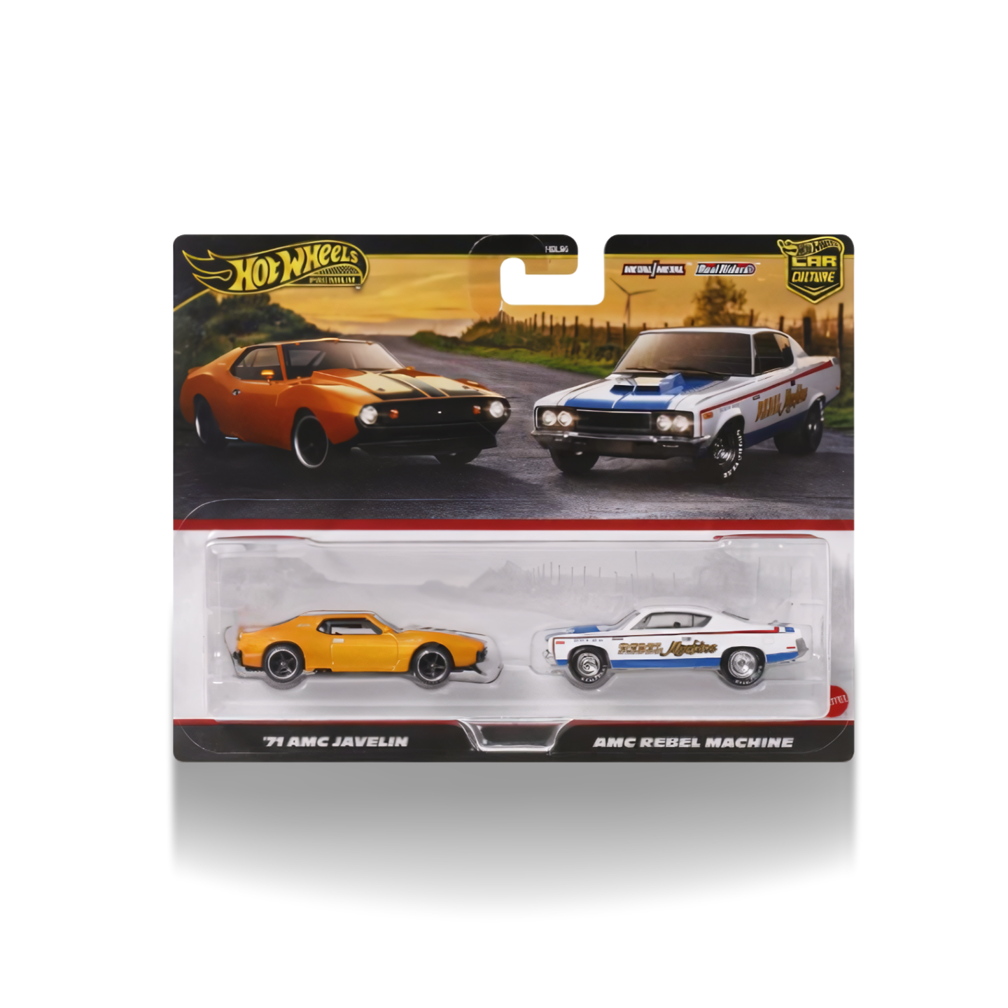 Hot Wheels Car Culture Premium Arabalar 2Pack '71 amc Javelin & AMC Rebel Machine HBL96