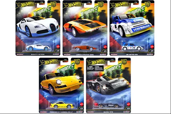 Hot Wheels Car Culture Temalı Araçlar Hammer Drops Beşli Set