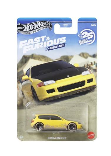 Hot Wheels Fast Furious Race Off Honda Civic EG HNR88 - JKX19