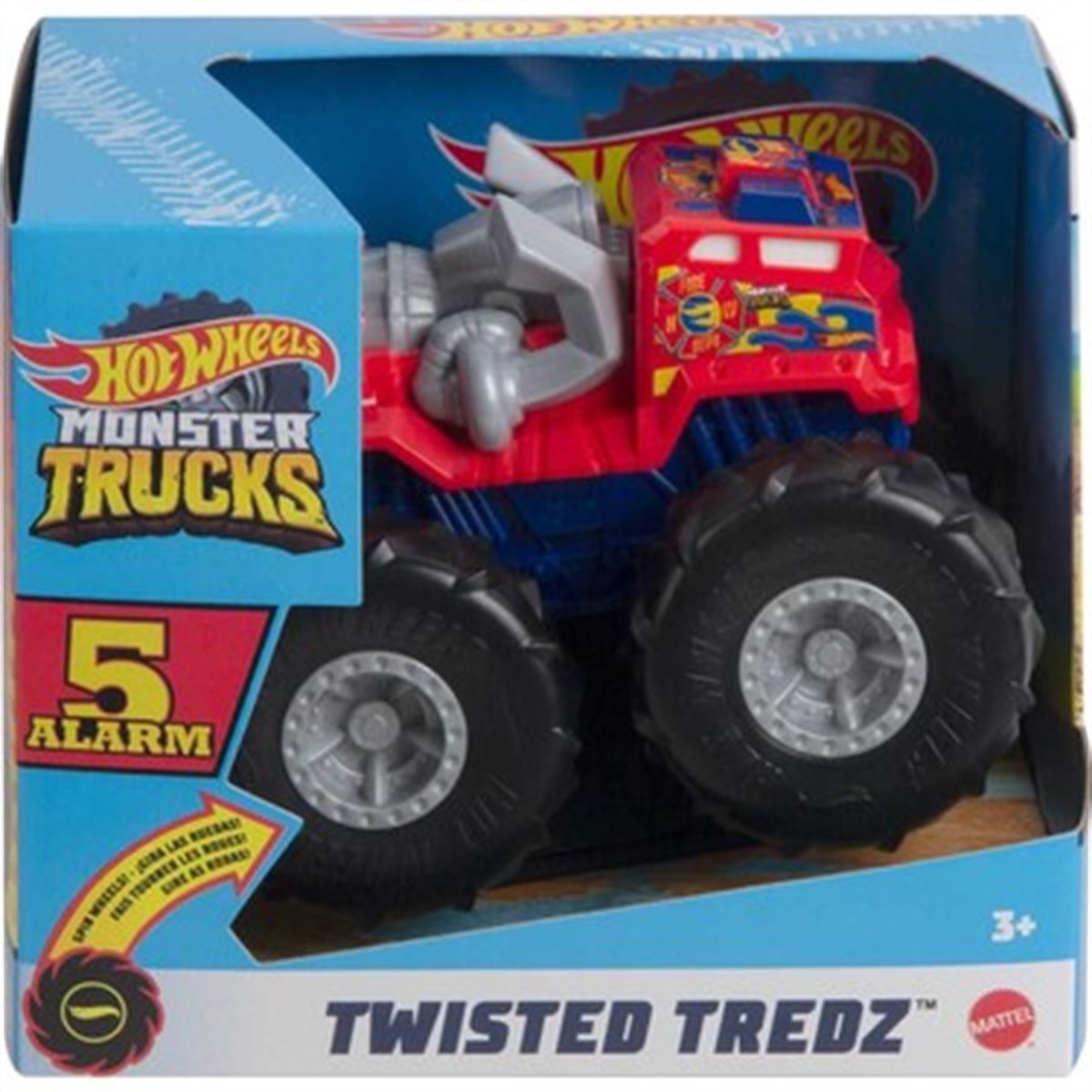 Hot Wheels Monster Trucks 1:43 Çek Bırak Arabalar 5 Alarm