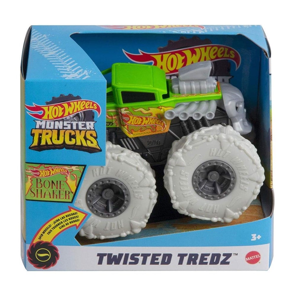 Hot Wheels Monster Trucks 1:43 Çek Bırak Arabalar Bone Shaker