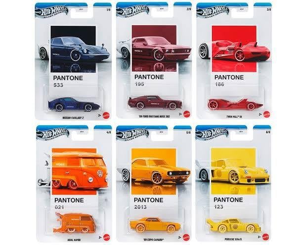 Hot Wheels Pantone Arabalar 6'lı Set JKY47