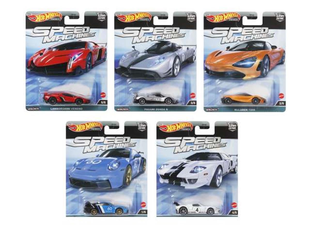 Hot Wheels Premium Beşli Araba Setleri Speed Machines FPY86-977A