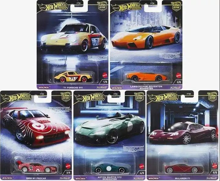 Hot Wheels Premium Car Culture FPY86 977G Beşli Set