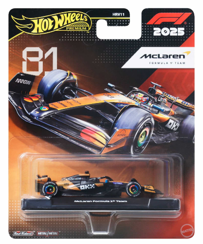 Hot Wheels Premium Formula 1 Yarış Arabası HRV11 - JKD81 Mclaren Formula 1 Team
