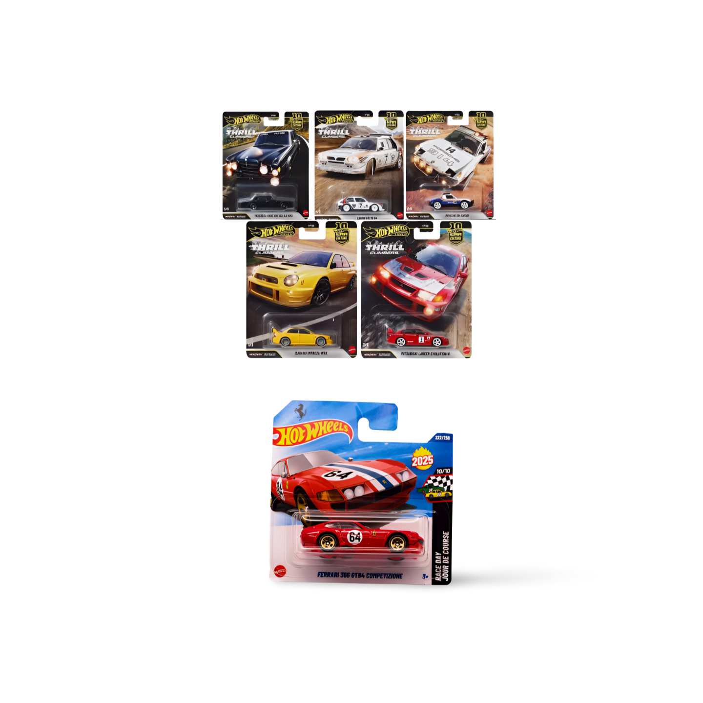 Hot Wheels Premium Thrill Climbers Set + Ferrari 365 GTB4 Competizione