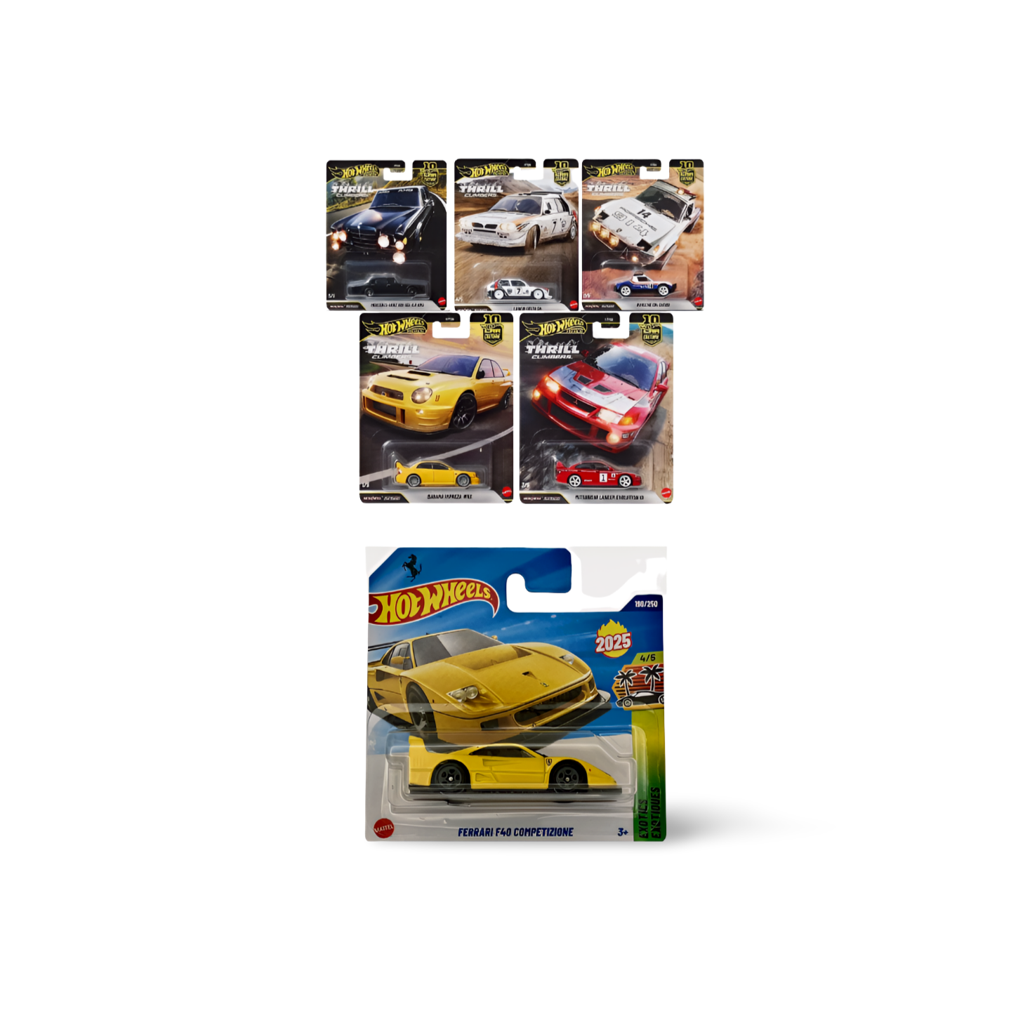 Hot Wheels Premium Thrill Climbers Set + Ferrari F40 Competizione