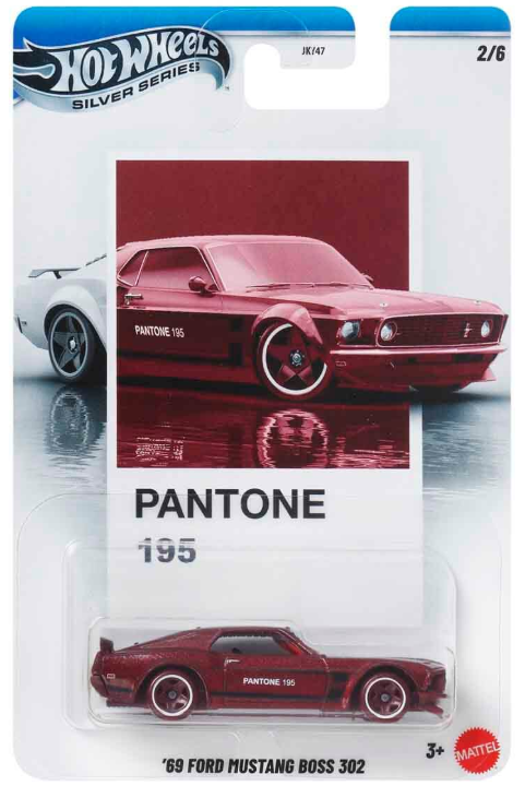 Hot Wheels Silver Series Pantone 69' Ford Mustang Boss 302 JKY47-JKY48
