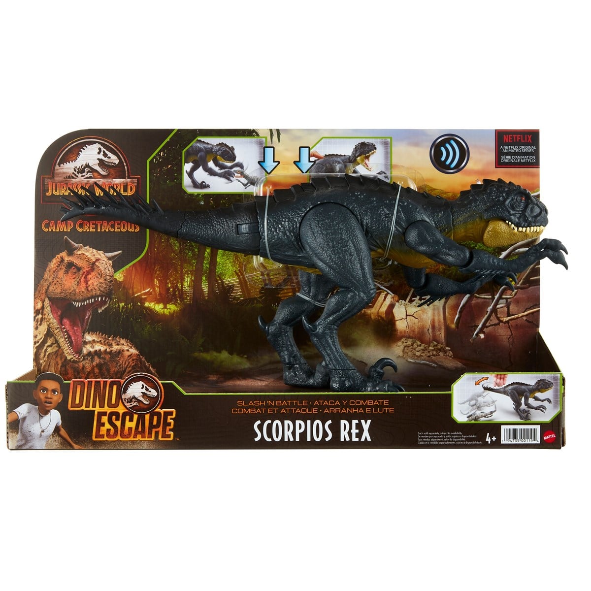 Jurassic World Saldırgan Dövüşçü Dinazor Scorpios Rex HBT41